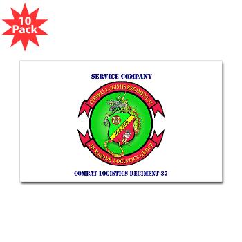 SC37 - M01 - 01 - Service Company with Text - Sticker (Rectangle 10 pk)